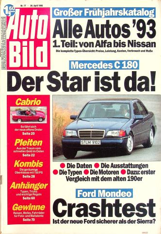 Deckblatt Auto Bild (17/1993)
